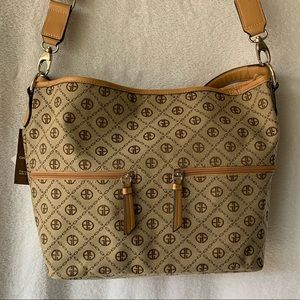 Giani Bernini Tote Bag Purse Beige NWT